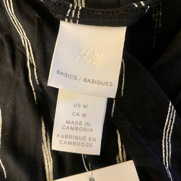 H&M Basics Black and White Jumpsuit - Size Medium - Picture 3 of 5